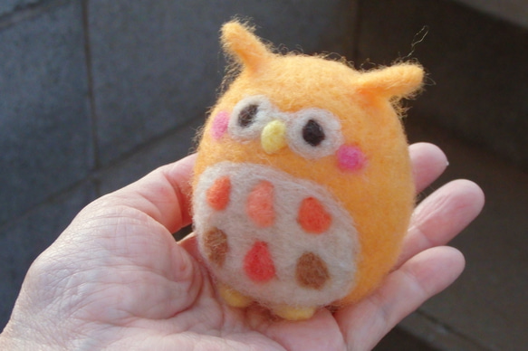 パンプキン色のミミズクさん☆ 4枚目の画像