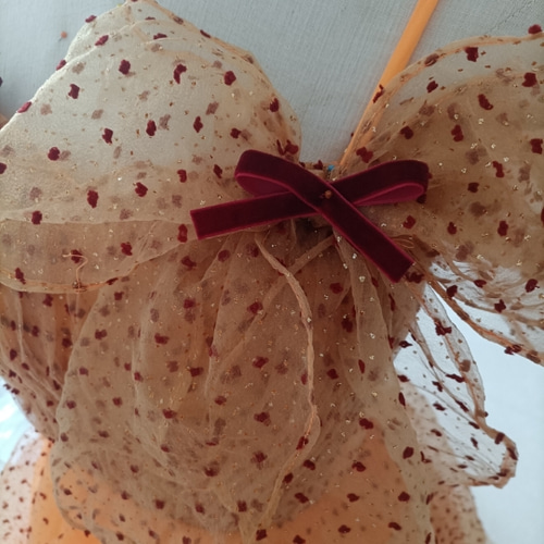 精美 パーティードレス オレンジ キャミソール ビスチェ 花嫁 ドレス  