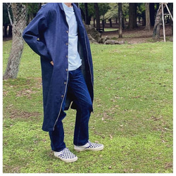 岡山セルビッチデニム9.5ozシャツジャケット/ユニセックス・デニム好きのためのジャケット 3枚目の画像