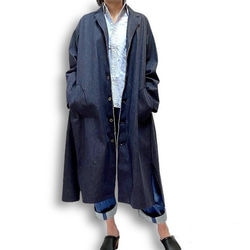岡山セルビッチデニム9.5ozシャツジャケット/ユニセックス・デニム好きのためのジャケット 17枚目の画像