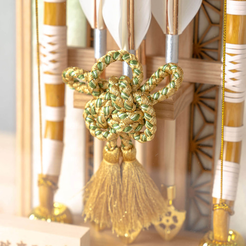 ことの破魔弓（0201-1）（麻の葉ナチュラル）だいち｜コンパクトな木製