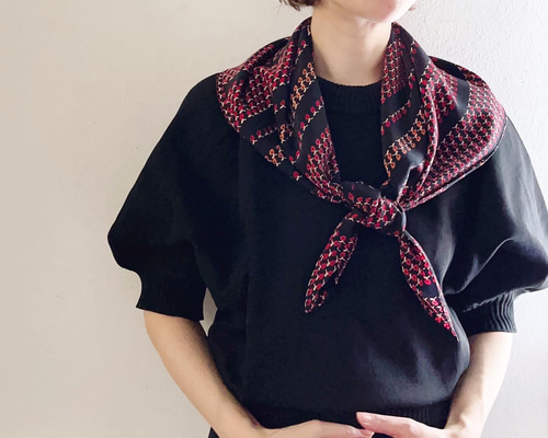 French Vintage フレンチヴィンテージ シルクスカーフ French Vintage フレンチヴィンテージ シルクスカーフ