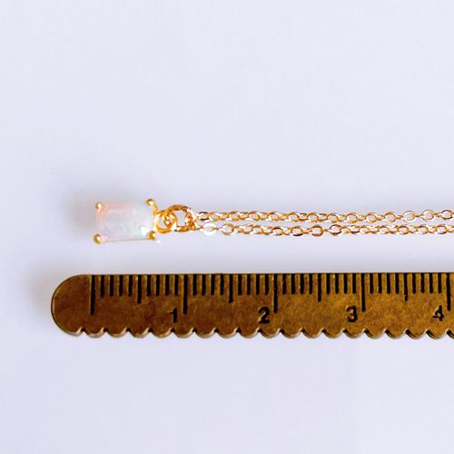 大人気ブログ掲載】プレシャスオパール ネックレス 金属
