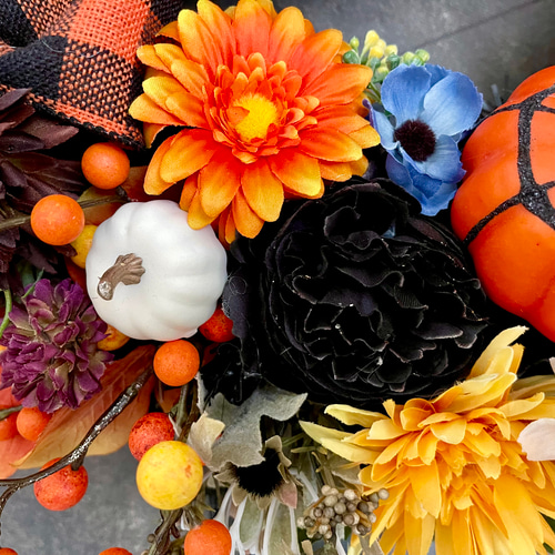 オレンジ系 ハロウィンリース OLS-org30001 3.ハロウィンリース オレンジ