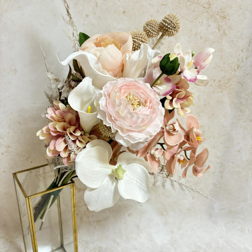 FLORIS WEDDING BOUQUET フローリス ウエディングブーケ Wedding bouquet -small pink- ブーケ FloweRimi -フラワリミ