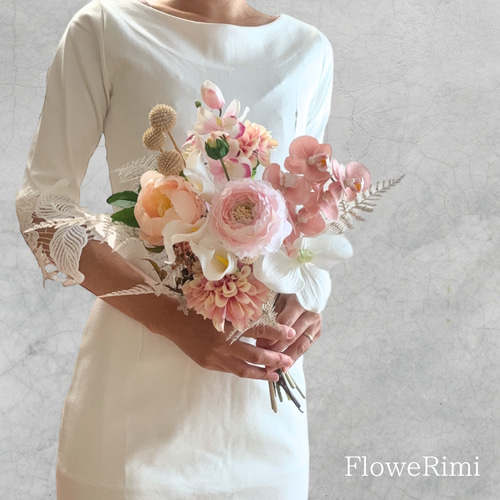 FLORIS WEDDING BOUQUET フローリス ウエディングブーケ Wedding bouquet -small pink- ブーケ FloweRimi -フラワリミ