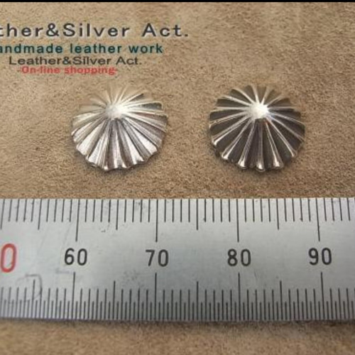 新品 大人気商品  14㎜アポロコンチョ シルバー925 コンチョ裏の金具指定可能 ヘアアクセサリー