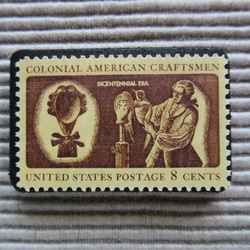 アメリカ 　クラフト切手ブローチ 8844 1枚目の画像