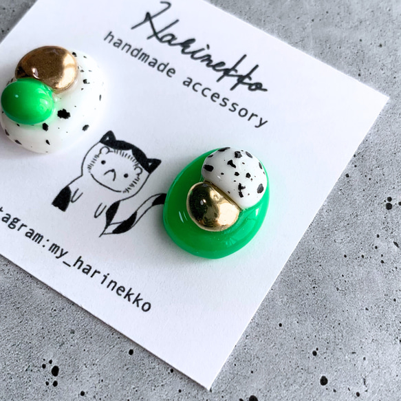 他サイトにて完売のため展示のみ イヤリング・ノンホールピアス 