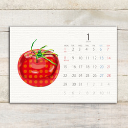 トマトのカレンダー2024(4月始まり/はがきサイズ) 10枚目の画像