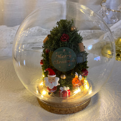 ガラス細工 クリスマス 梯子サンタ ツリー トナカイ プレゼント ガラス