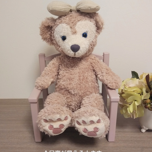 衝撃の激安コスパ・掘り出し物も 受注製作】Msize ピンクベージュ 椅子 ドール用 ぬいぐるみ用 人形