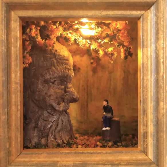 君と僕だけの秘密 / Between You & Me◇ジオラマ・アート◇1点物 照明