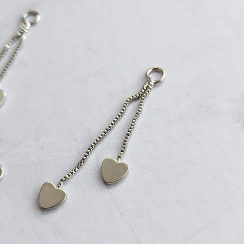 オープンハート型チャーム 2個セット 18K DIAMOND HEART CHARM(2ZC1013)K18 チャーム｜スタージュエリー