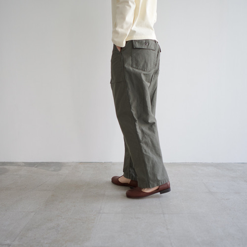 lqualtet バックサテンベイカーパンツ　エルカルテット LQUARTET] BAKER BUGGY PANTS -ECRU-