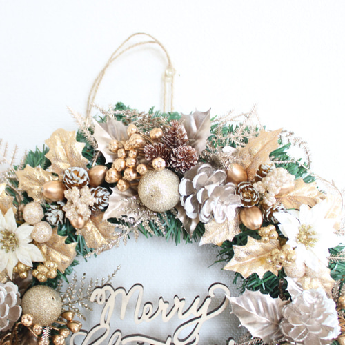 クリスマスリース  【リースサイズ：約Φ30㎝】 クリスマスリース 【リースサイズ：約Φ30㎝】