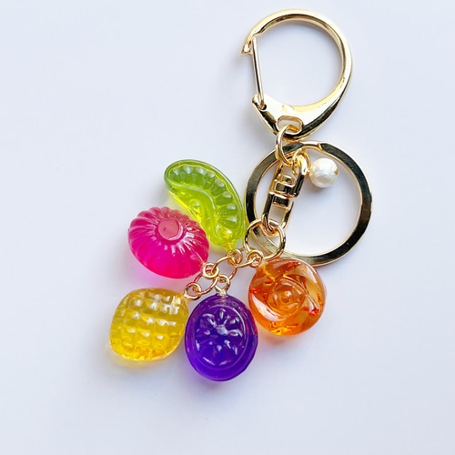 メキシカンカラフルなドロップキーホルダー チャーム バッグ