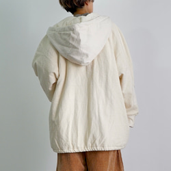 睡袋大衣 / 未漂白 / 三河棉刺編織 第4張的照片