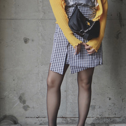 Mellow Rib Cardigan (yellow) ニットカーディガン イエロー 黄色 ガーリー 3枚目の画像