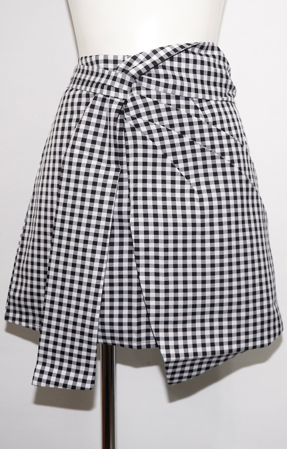 Gingham Check Irregular Mini Skirt ミニスカート チェック柄 ガーリー 7枚目の画像