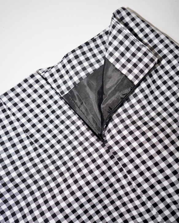 Gingham Check Irregular Mini Skirt ミニスカート チェック柄 ガーリー 10枚目の画像