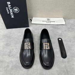 新品同様★PIERRE BALMAIN ローファー レザーソール BALMAIN(バルマン)ソフトレザー Ben ローファー 革靴 ビジネス