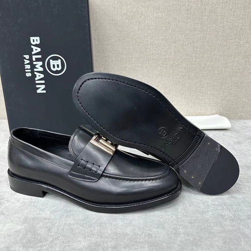 新品同様★PIERRE BALMAIN ローファー レザーソール BALMAIN(バルマン)ソフトレザー Ben ローファー 革靴 ビジネス