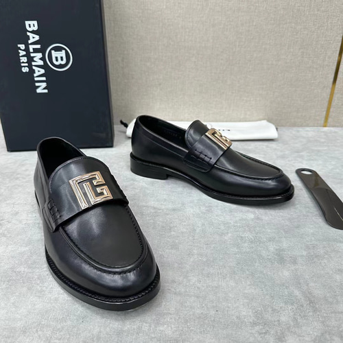 新品同様★PIERRE BALMAIN ローファー レザーソール BALMAIN(バルマン)ソフトレザー Ben ローファー 革靴 ビジネス