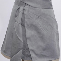 Irregular Mini Skirt (grey) ミニスカート グレー 灰色 カジュアル 6枚目の画像