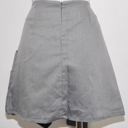 Irregular Mini Skirt (grey) ミニスカート グレー 灰色 カジュアル 8枚目の画像