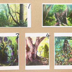 オリジナル絵画ポストカード全12種セット(送料込み) ZINE・小冊子