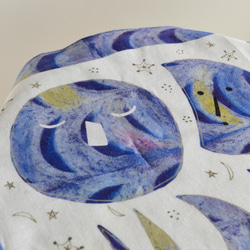 ハンカチ・スカーフ  / 月の番人 /パープル / ギフトにも 9枚目の画像