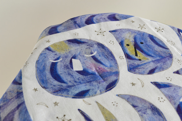 ハンカチ・スカーフ  / 月の番人 /パープル / ギフトにも 9枚目の画像