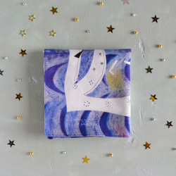 ハンカチ・スカーフ  / 月の番人 /パープル / ギフトにも 13枚目の画像