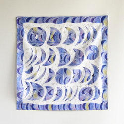 ハンカチ・スカーフ  / 月の番人 /パープル / ギフトにも 2枚目の画像