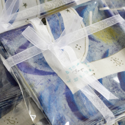 ハンカチ・スカーフ  / 月の番人 /パープル / ギフトにも 14枚目の画像