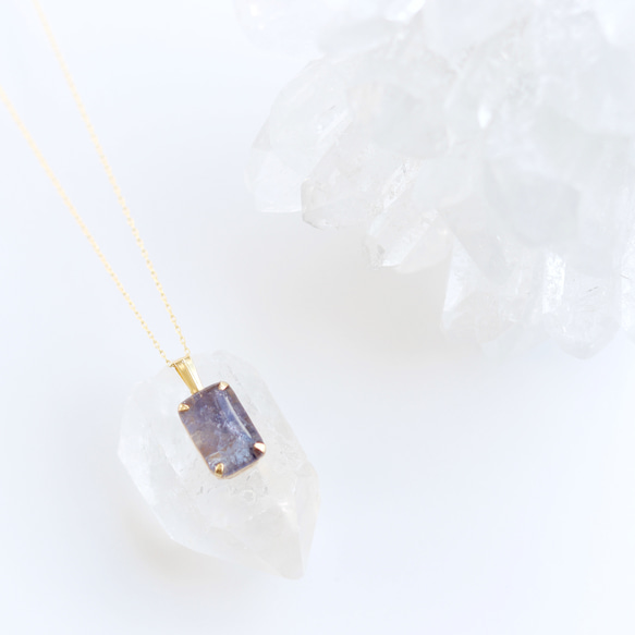 gemstone jewelry タンザナイトのネックレス　 4枚目の画像