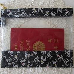 S 16.5×14 透明袋 Zanji Sunbeam Liberty Laminate Travel ♡美麗的設計，鮮豔的花朵 第6張的照片