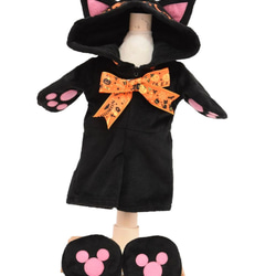 ダッフィー&シェリーメイ 服 着せ替え コスチューム 黒猫ちゃん ハロウィン 本体無 SSサイズ用 4枚目の画像