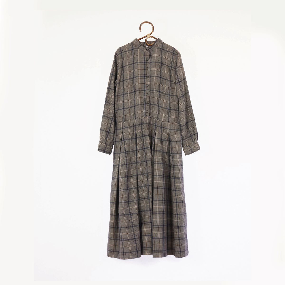 【再入荷】bighug 日本製コットン先染めドレス