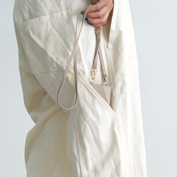 寬鬆的 Shigotonin 連身衣/米色/Mikawa 紡織品 第6張的照片