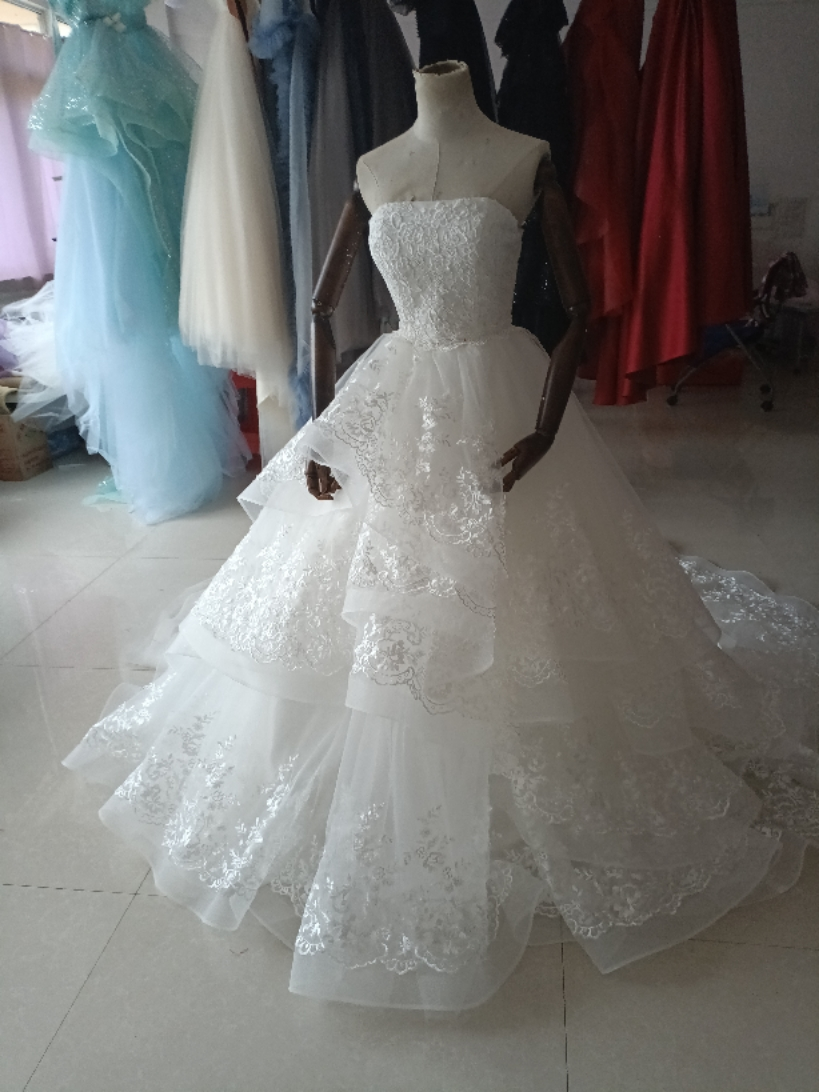 上品！柔らかく重ねたチュールスカートドレス テラコッタ色 オフショル  