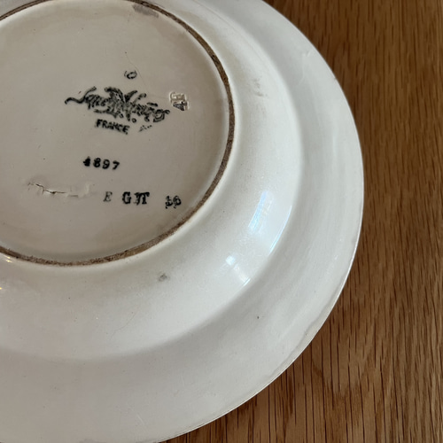 Sarreguemines antique plate サルグミンヌ SARREGUEMINES | Small Plate – VISIONS