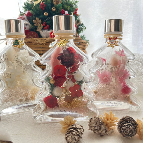 専用 ハーバリウム 【ティファニーグラデーションのツリーボトル