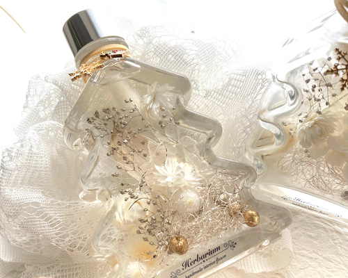 ハーバリウム X'mas 2024【カラフルオーナメントツリーボトル】 ハーバリウム ツリー – SPRING CH