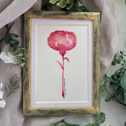 花の水彩画(ローズガーデンベース)／額付き原画 絵画 サクラビト 通販