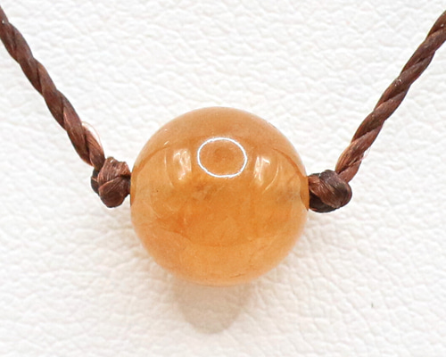 オレンジガーネット 8mm ビーズ トップ beads233 ネックレス