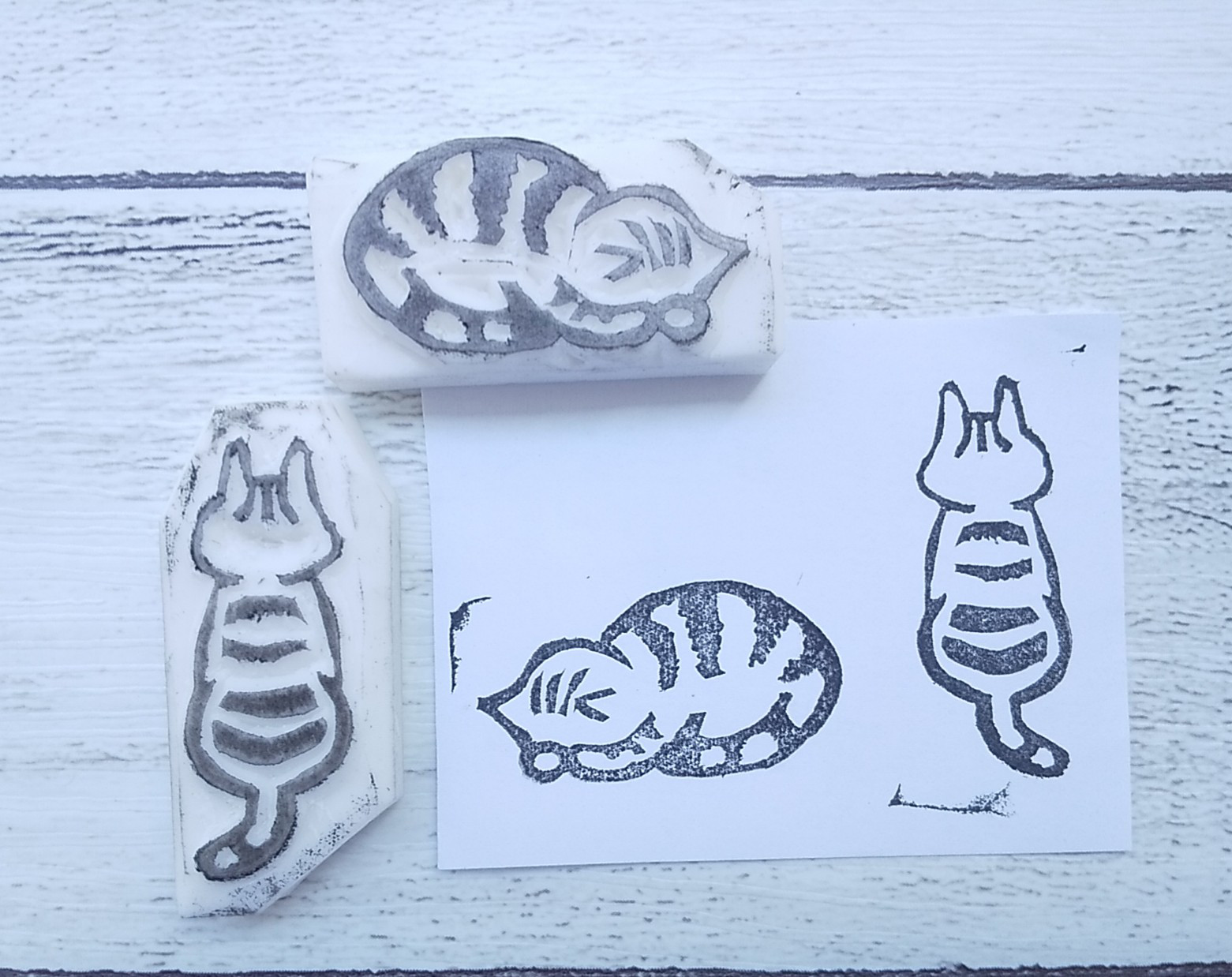 消しゴムはんこ※ネコちゃん※