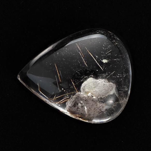 【魅惑のインクルージョン】ルチル入りホワイトガーデンクォーツ 15.6ct 3枚目の画像