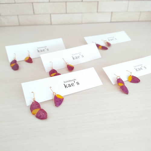 さつまいもピアス さつまいも - ピアスの人気通販 | minne 国内最大級の